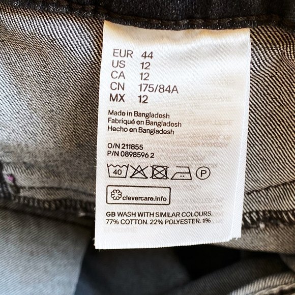 & Denim Jeans Skinny Ankle Length Coupe Moulante Jeans 12 - Picture 5 of 8